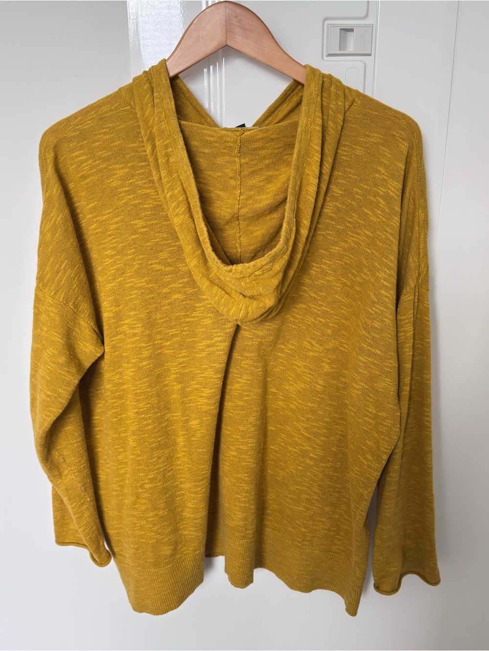 EILEEN FISHER Hooded Top Organic  linen & cotton blended Women's size S Oversize - Picture 3 of 11